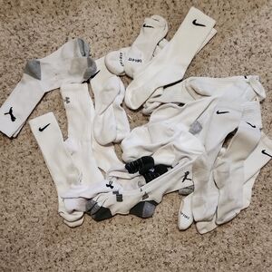 White Athletic Crew Socks